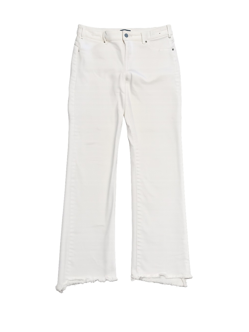 Abercrombie & Fitch White Cropped Ankle Jeans